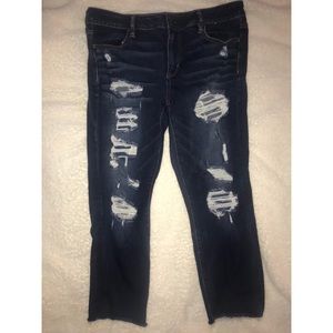 Aeo denim x Jegging crop